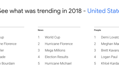 Most Popular Search Terms for 2018